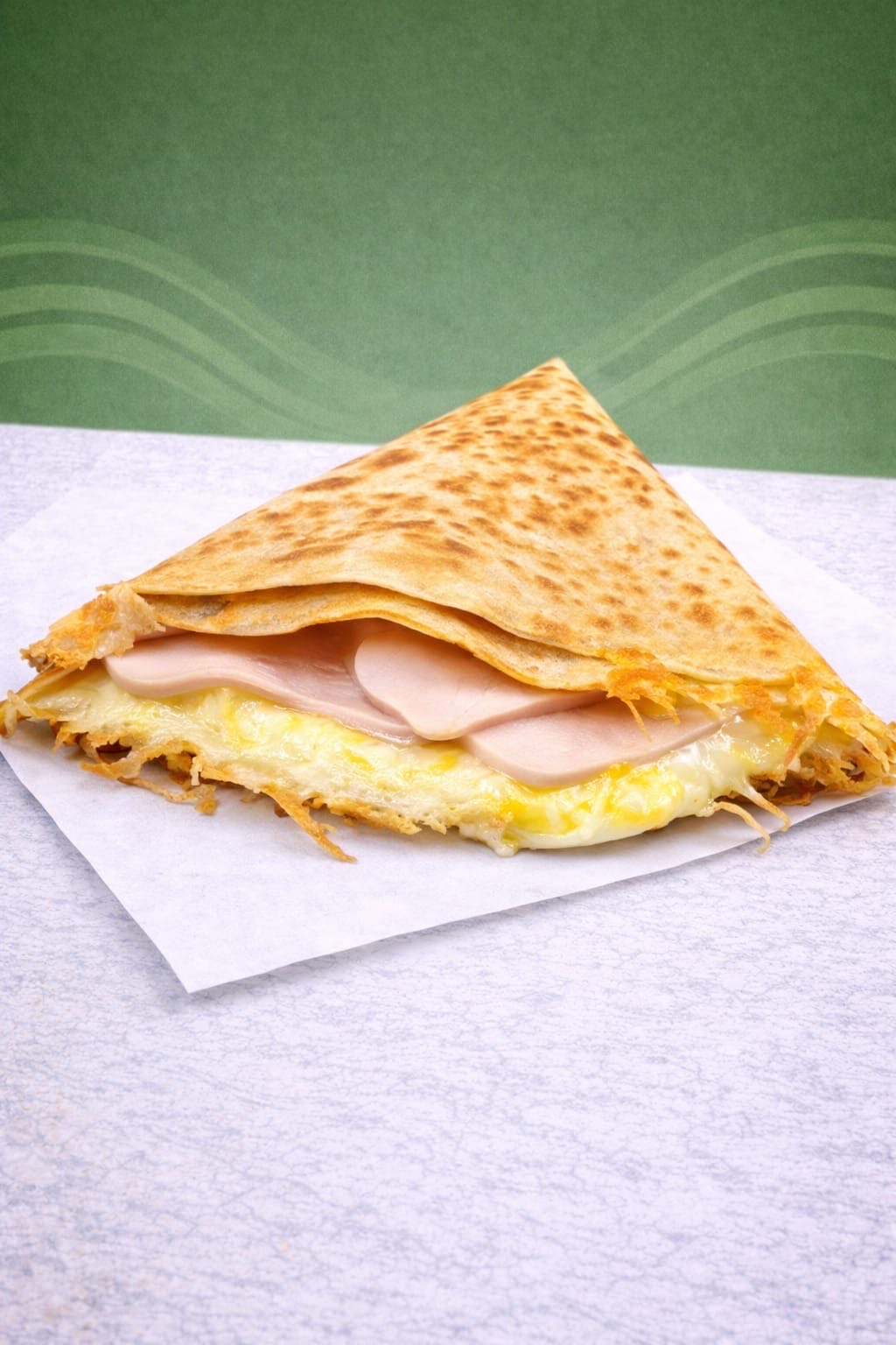 Crêpe salée jambon fromage traditionnelle